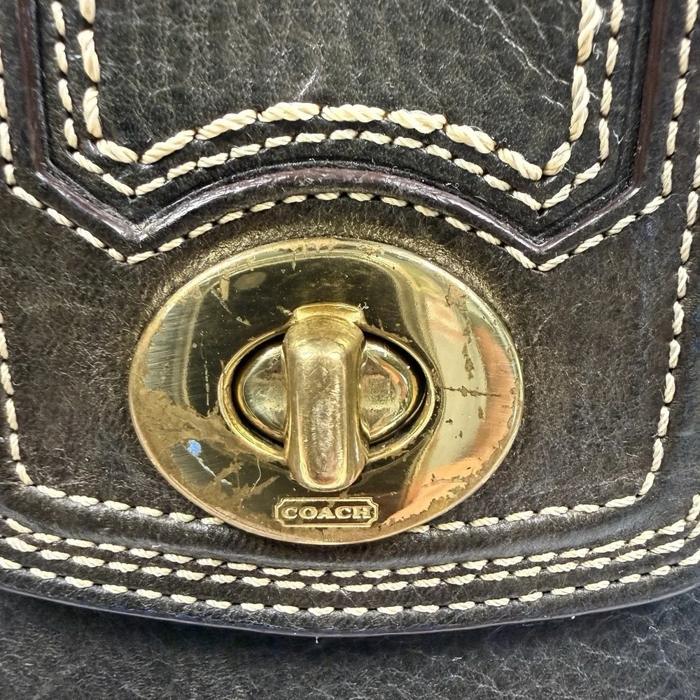 Coach Bag - Hamptons Vintage Miranda Leather Satchel Purse  - No 11085 2007 Y2K